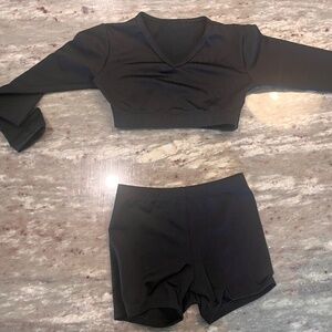 Girls size Youth XS Varsity Spirit Brand Cheer Sleeves and Size small bloomers
